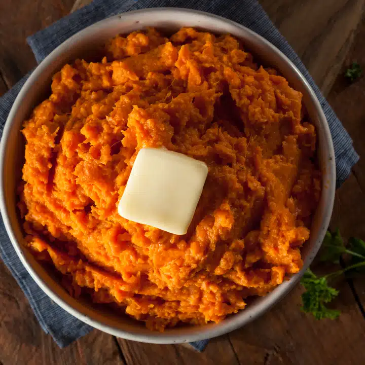 Organic Homemade Mashed Sweet Potatoes